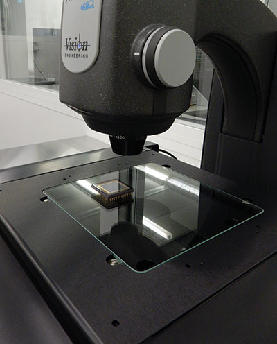 camera sensor under measuring microscope