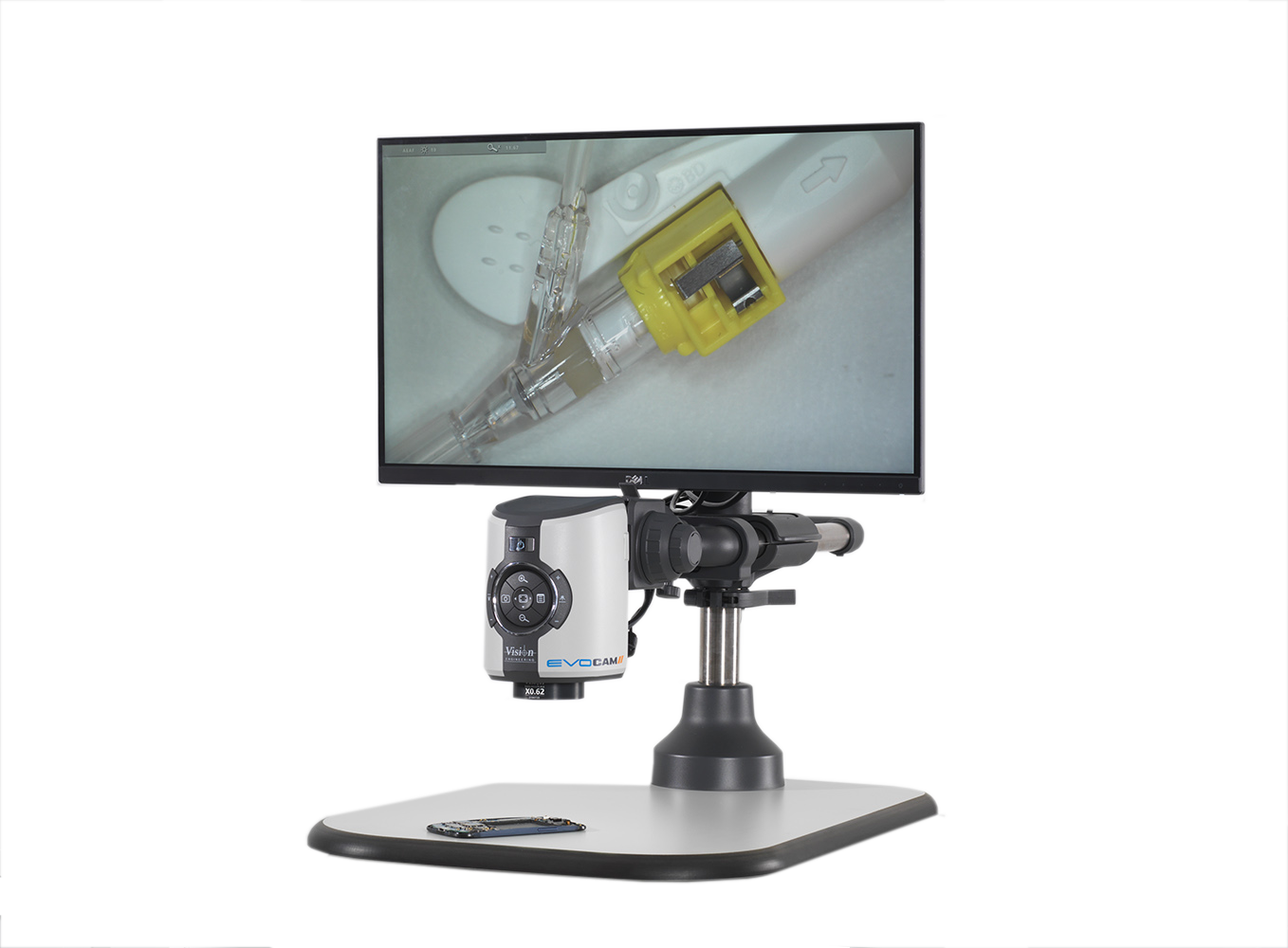EVO Cam II with monitor displaying a medical device